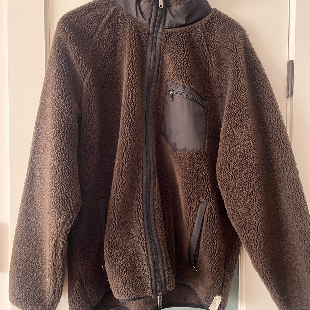 Todd Snyder Chocolate Fleece Performance Jacket